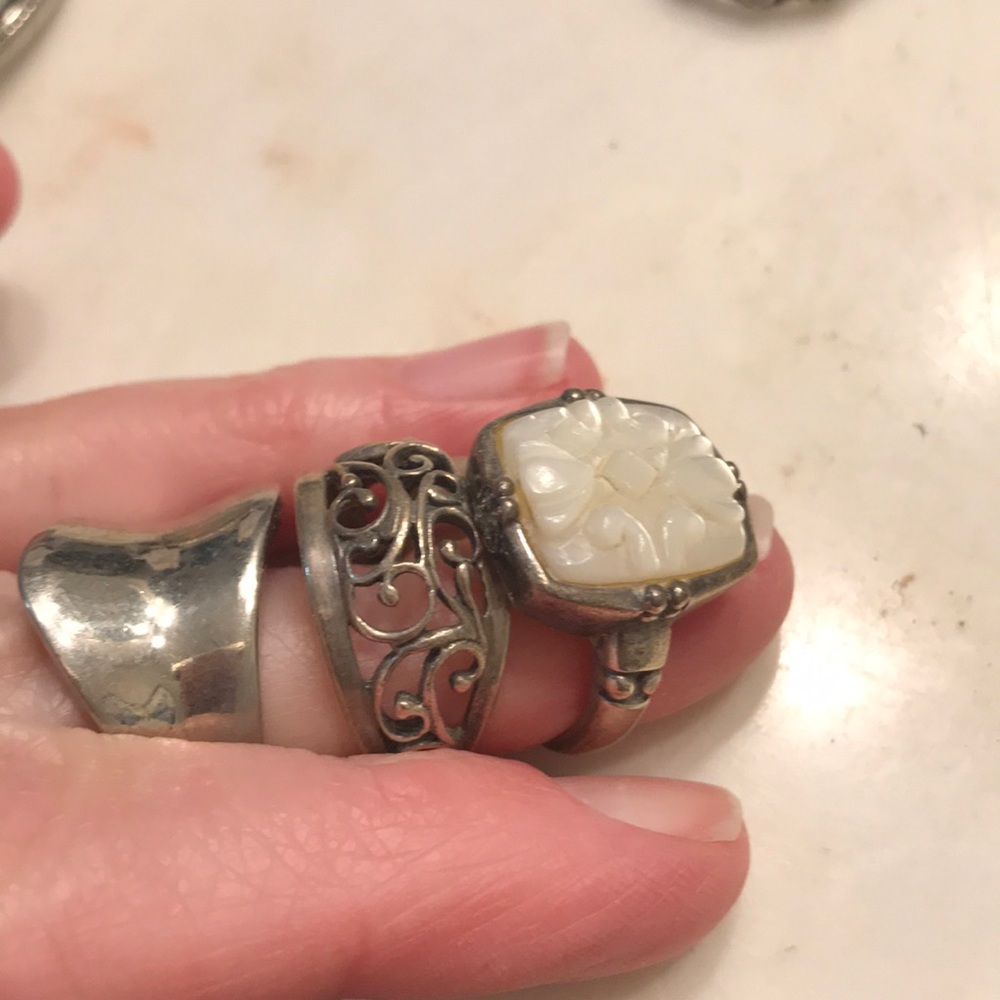 Sterling silver ring lot